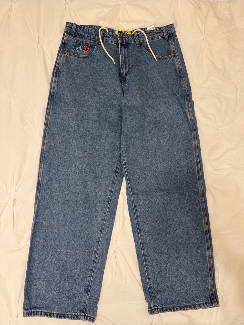 Butter Goods Relaxed Fit Jeans in Blue Denim